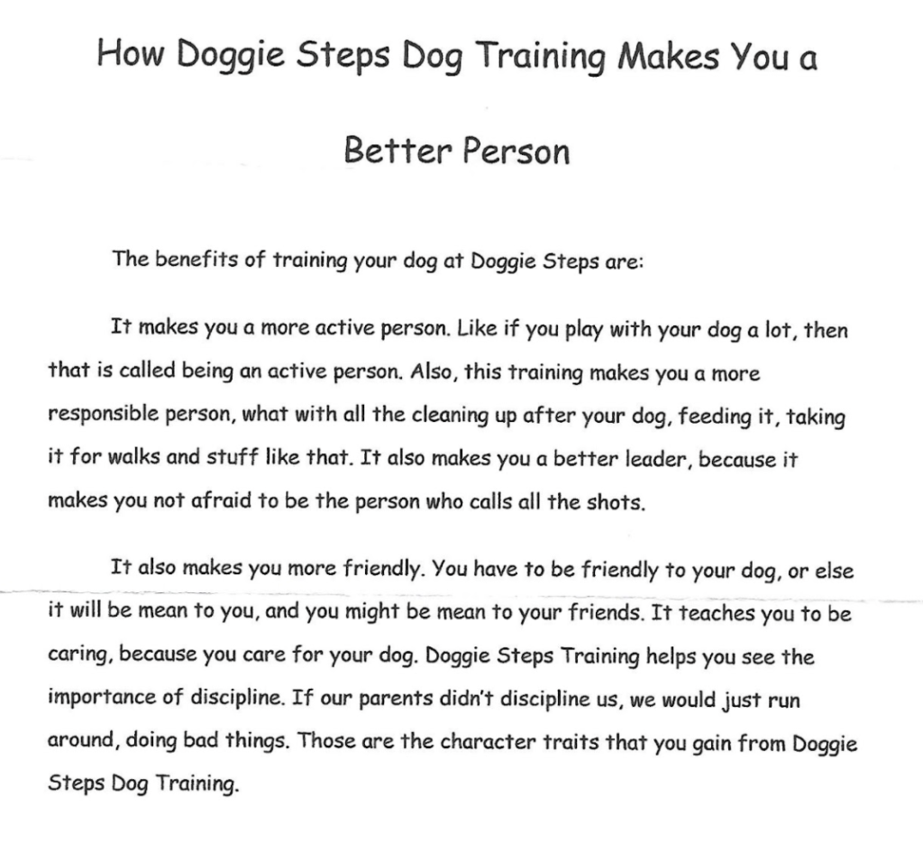 doggie steps testimonials children